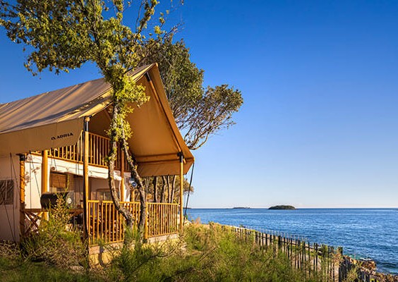 Sunset Glamping tenda per 4+1 vista mare